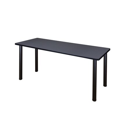 Kee Regency Kee 60 x 24 in. Training Seminar Table- Grey Top, Black Legs MT6024GYBPBK